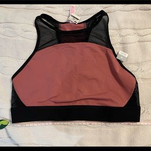 Victoria’s Secret Pink Sports Bra Mauve Black M
